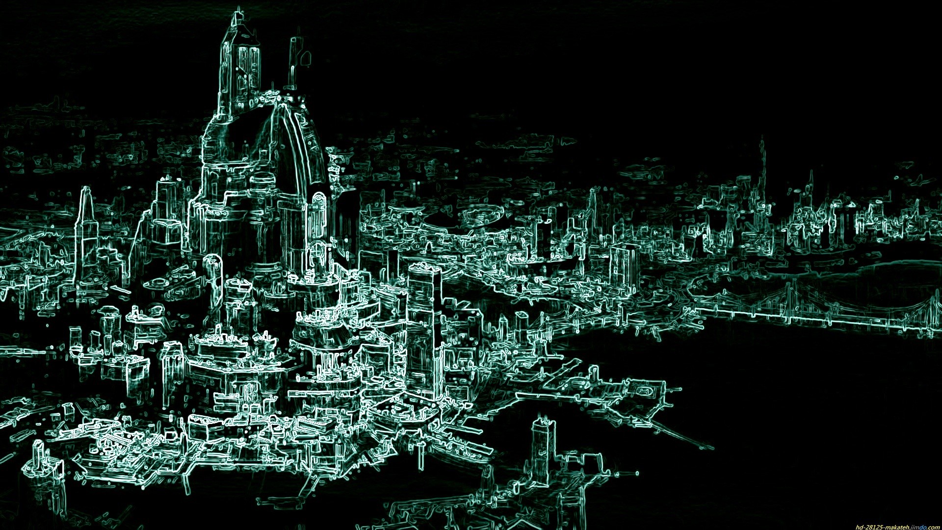 computer science wallpaper hd,black,landmark,metropolis,darkness,architecture