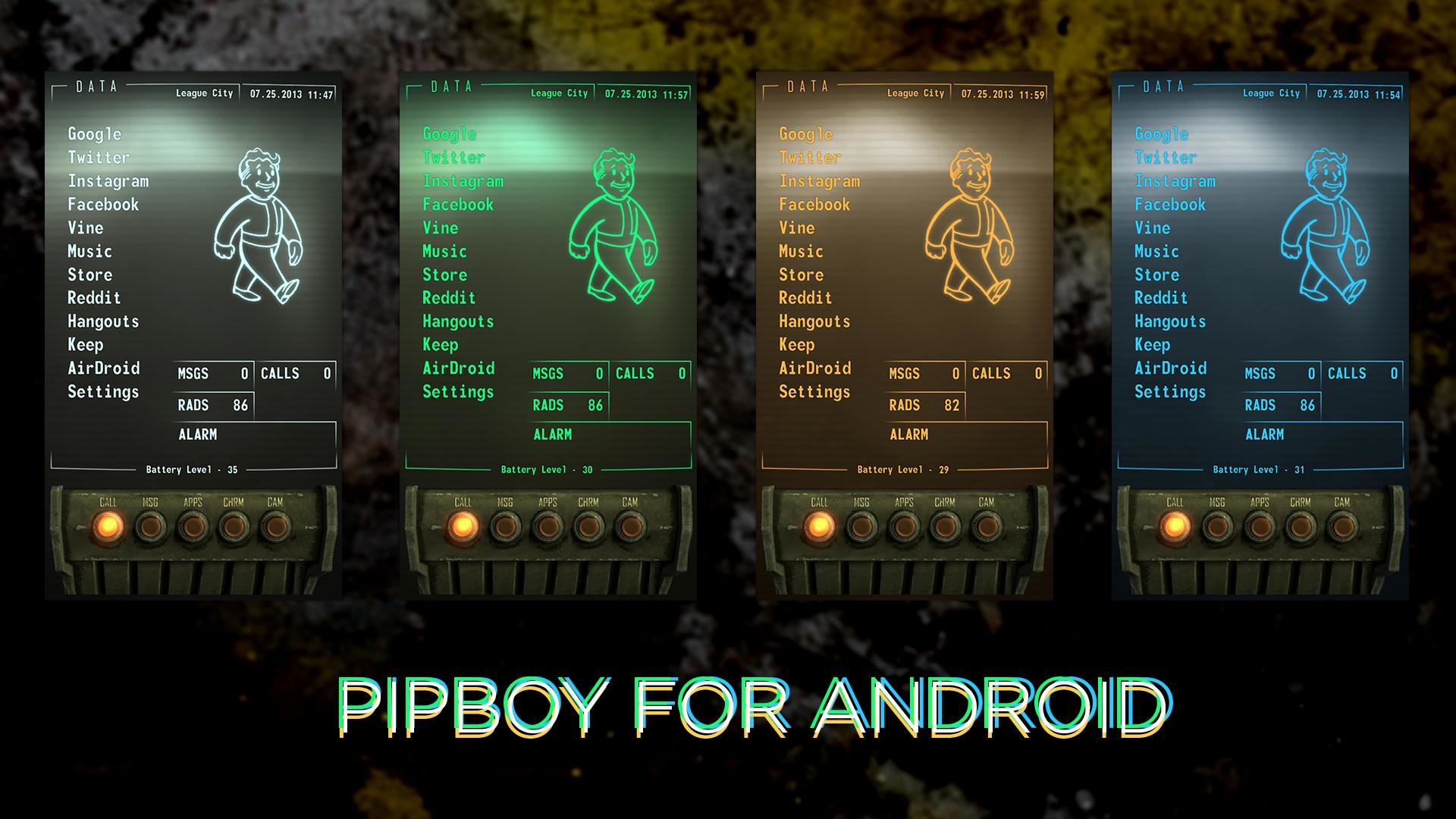 fallout wallpaper android,technology,font,screenshot,digital compositing