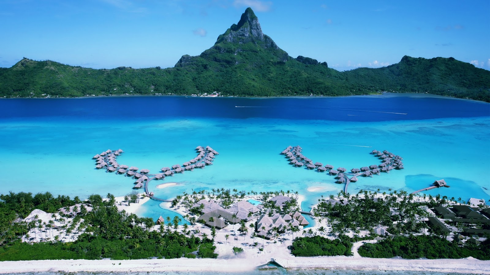 bora bora hd wallpaper,natural landscape,caribbean,tourism,lagoon,coastal and oceanic landforms