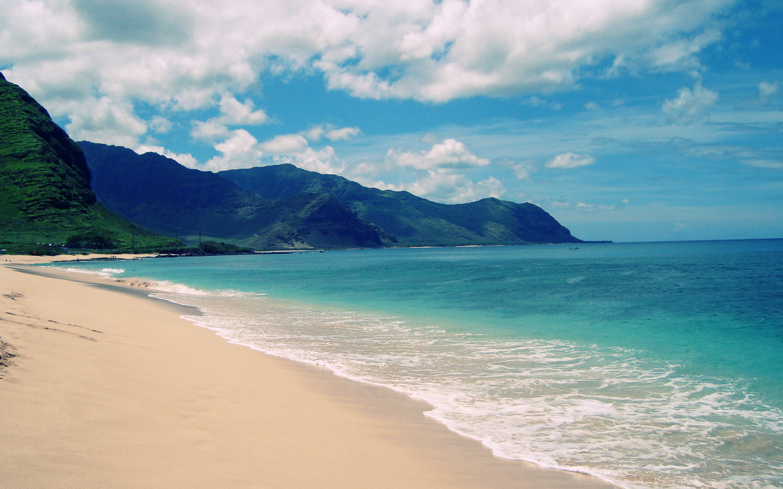 hawaii beach wallpaper,body of water,beach,coast,sea,sky