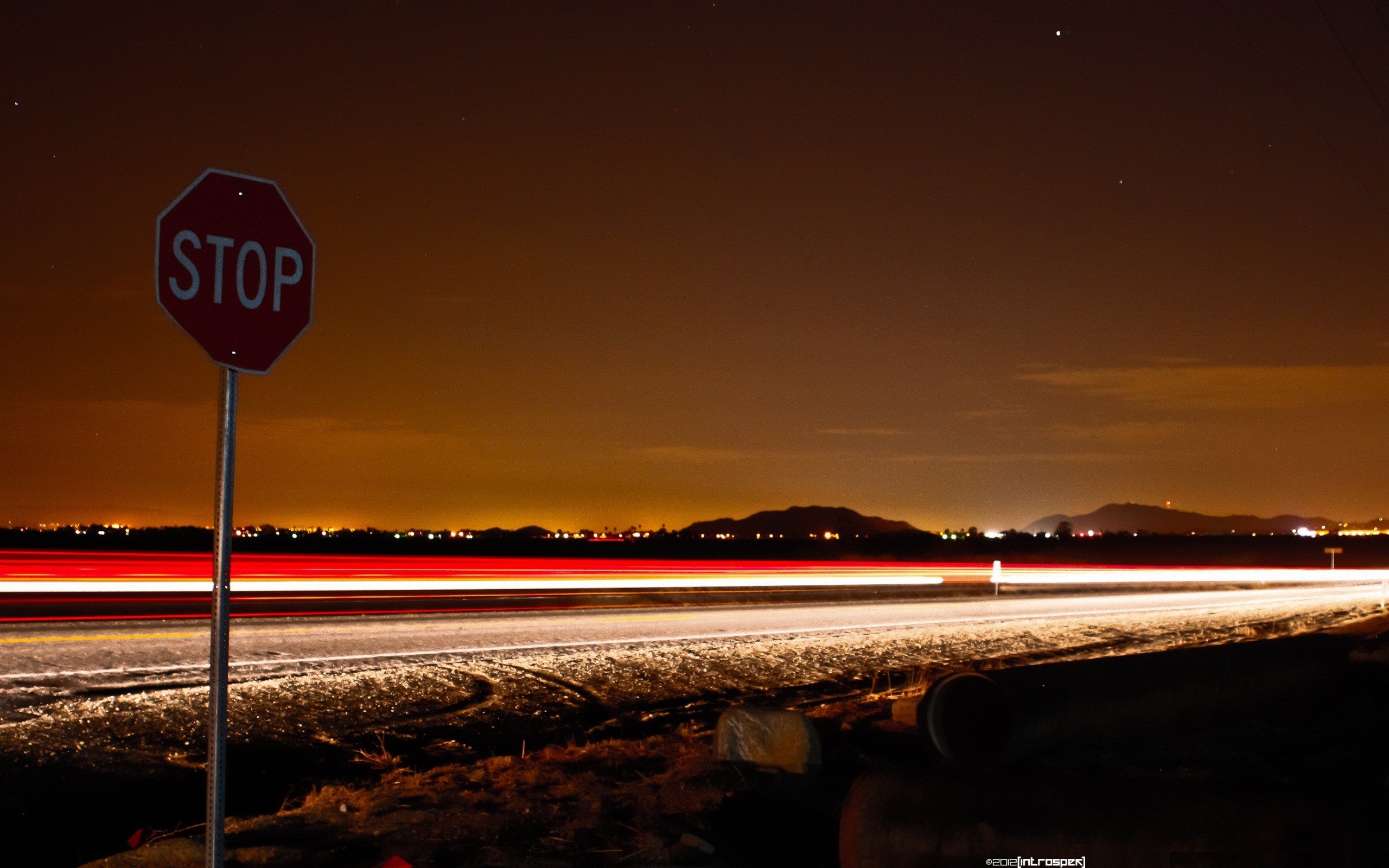 fermare lo sfondo,cielo,rosso,notte,cartello stradale,segnale di stop