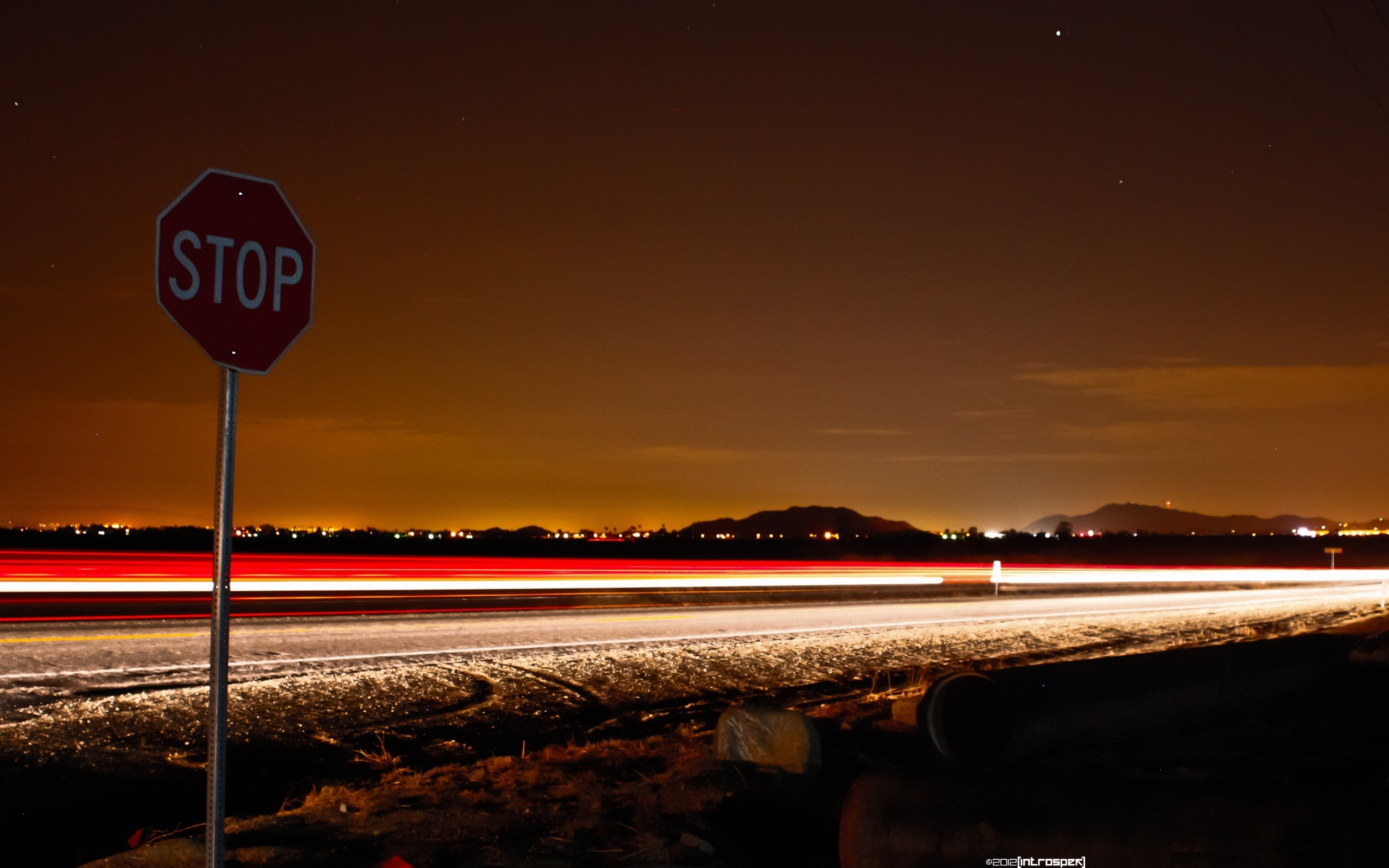 tapete stoppen,himmel,rot,nacht,verkehrsschild,stoppschild