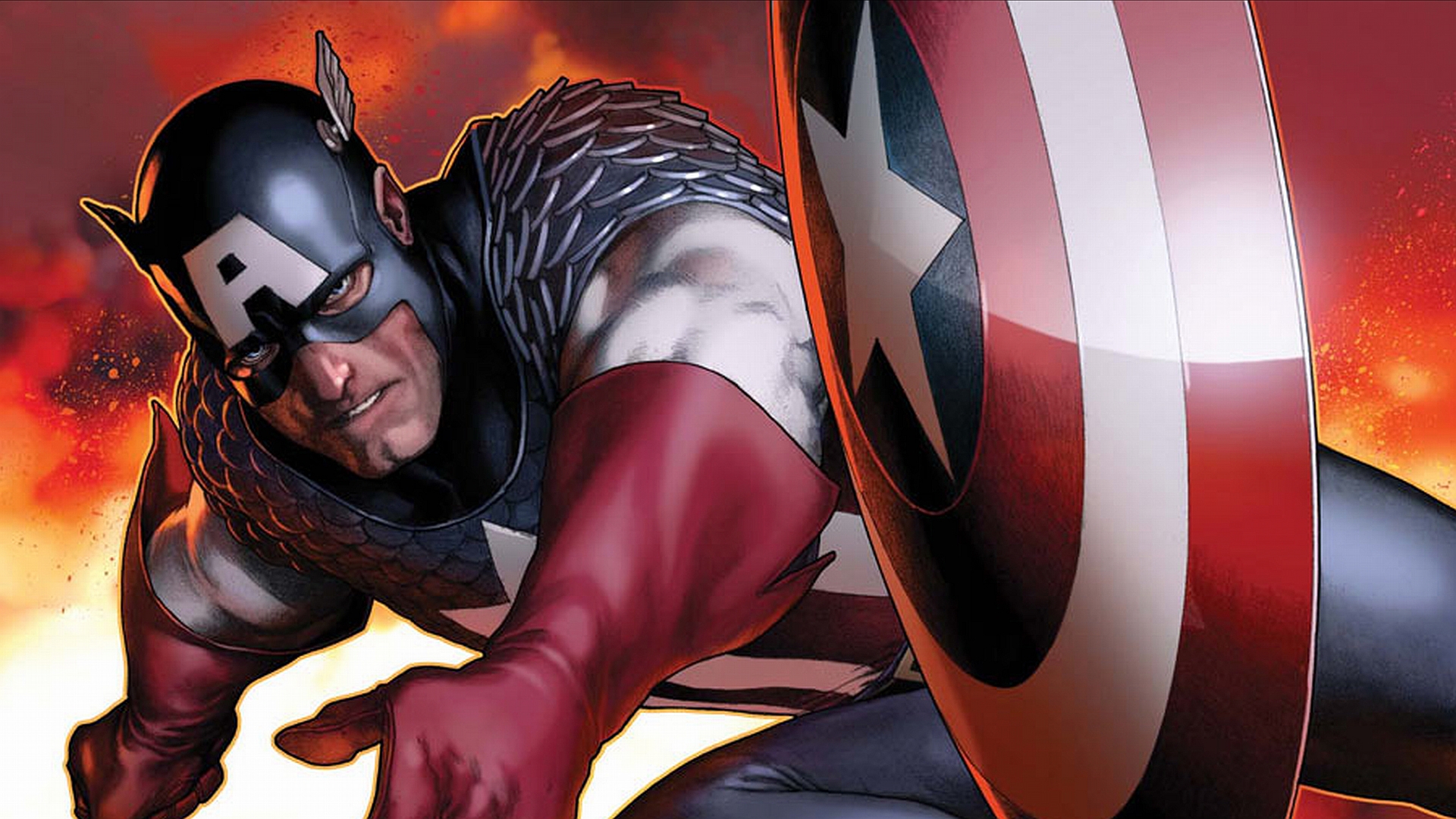 captain america desktop wallpaper,superhero,fictional character,captain america,cartoon,cg artwork