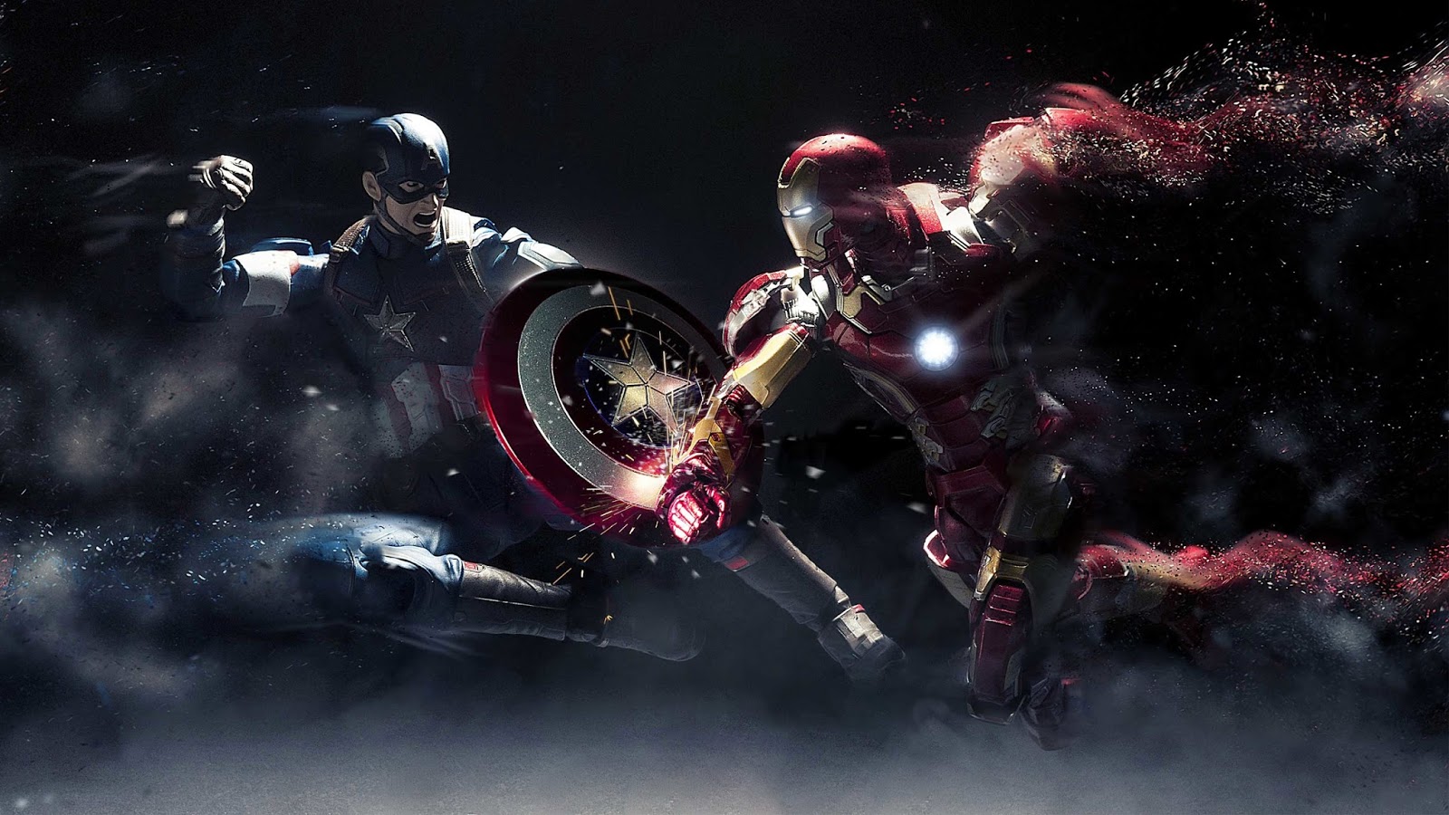 captain america desktop wallpaper,darkness,fictional character,space,graphic design,illustration