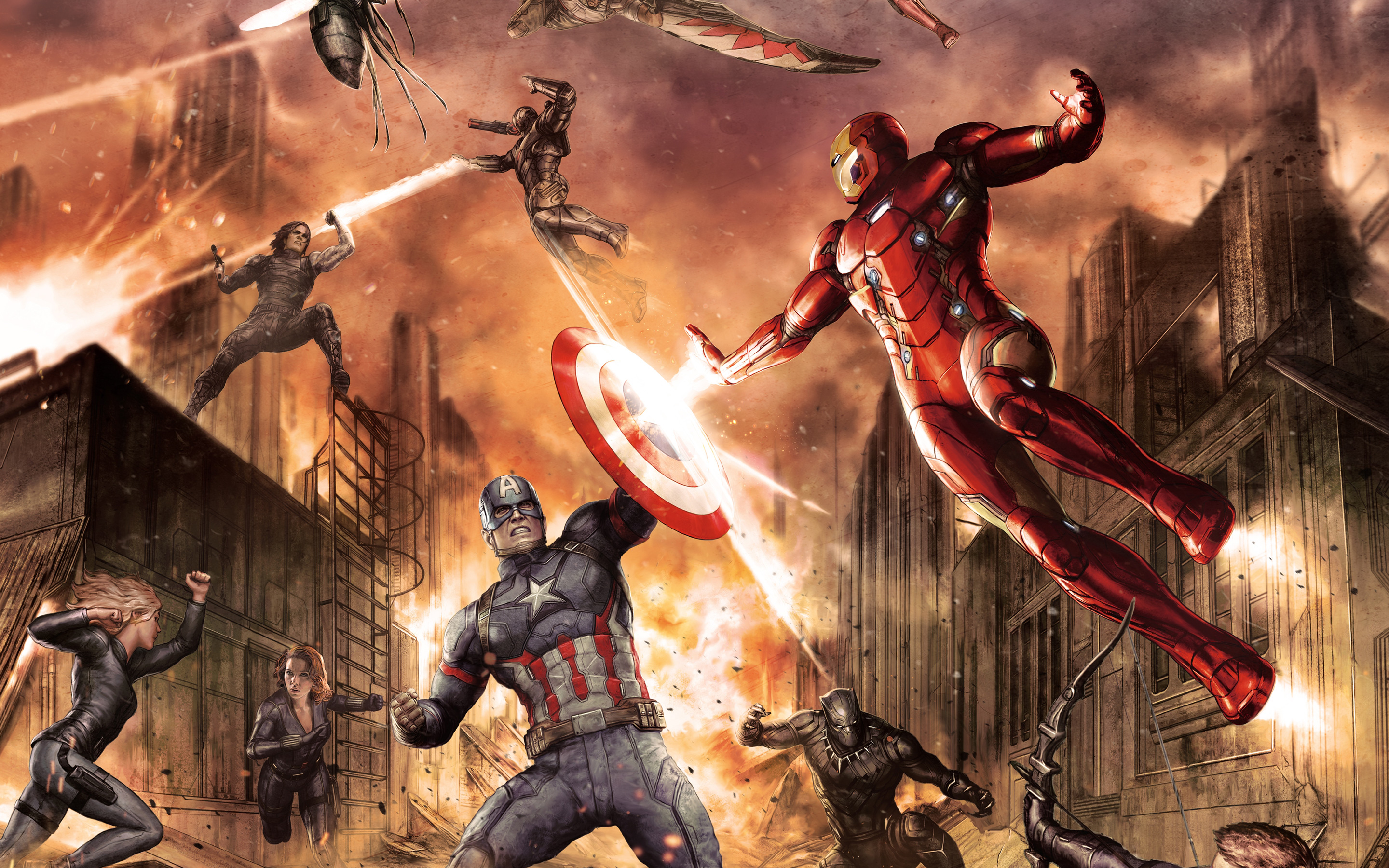 civil war wallpaper 4k,action adventure game,fictional character,demon,cg artwork,pc game