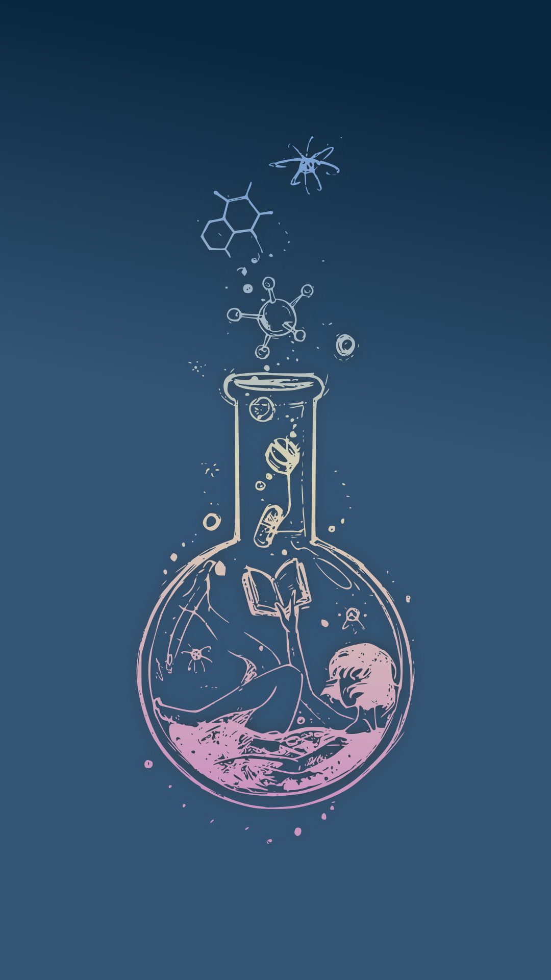 fondo de pantalla de ingeniería química,azul,líquido,ilustración,vaso