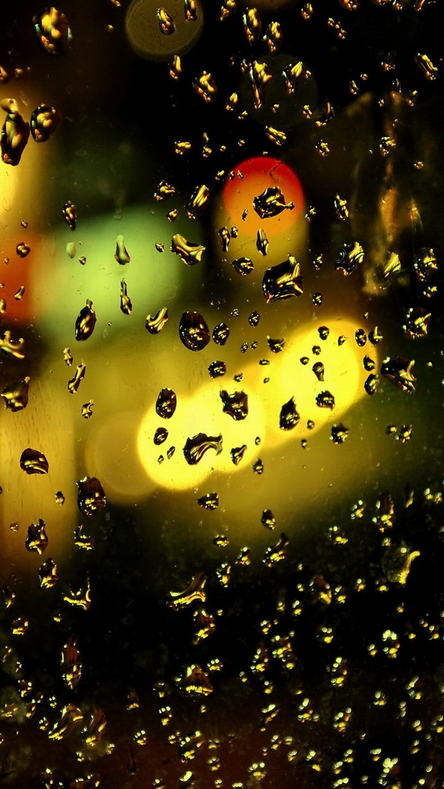 raindrops wallpaper iphone,water,drop,yellow,rain,sky