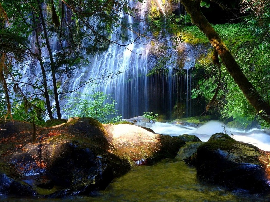 3d風景の壁紙,水資源,水域,自然,自然の風景,水路