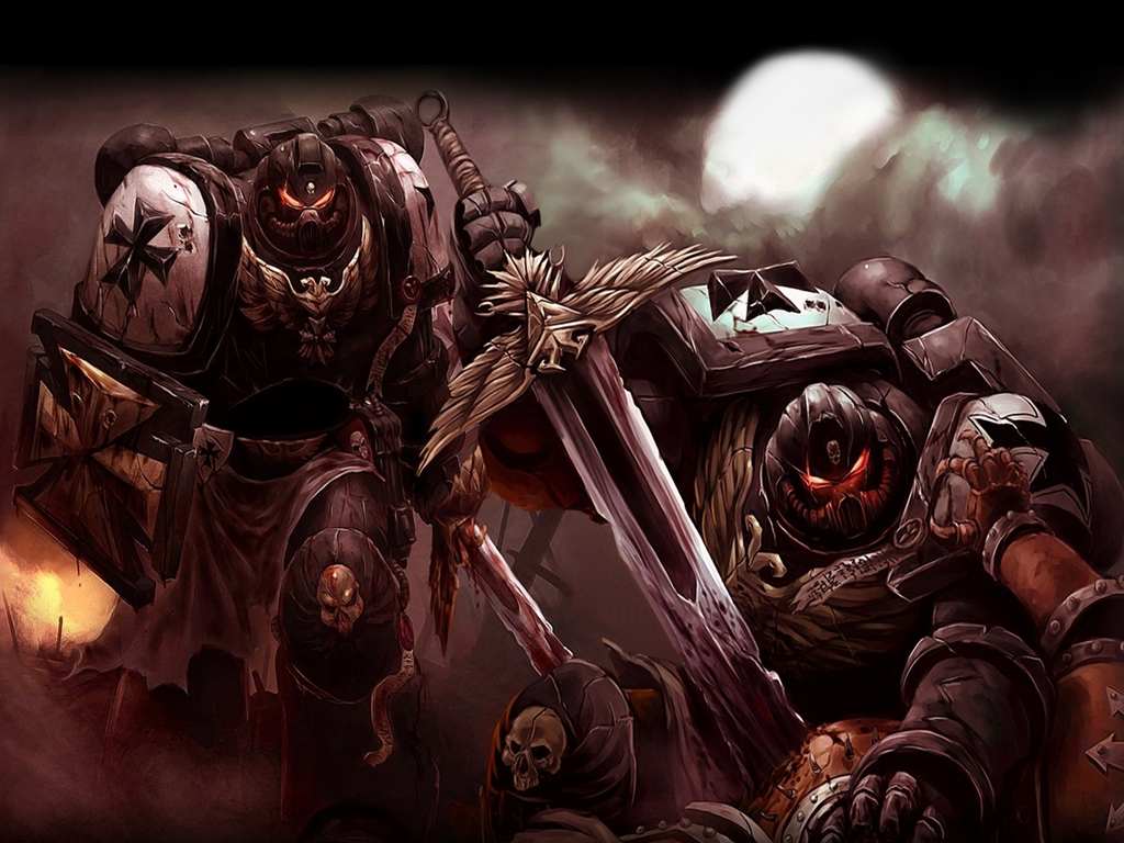 black templars wallpaper,action adventure game,cg artwork,pc game,demon,warlord
