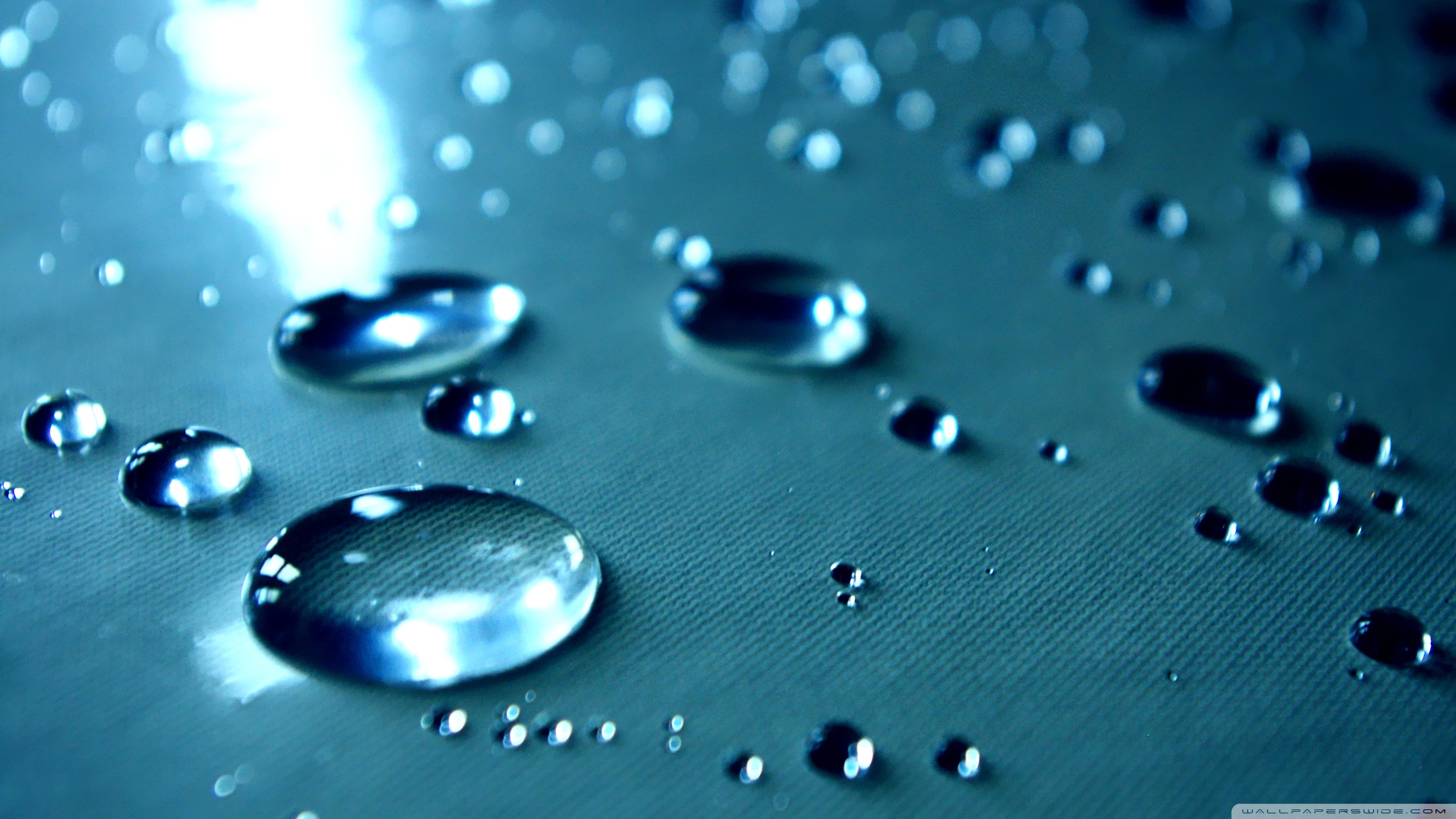 3 cool water drops hd wallpaper,water,drop,blue,moisture,dew