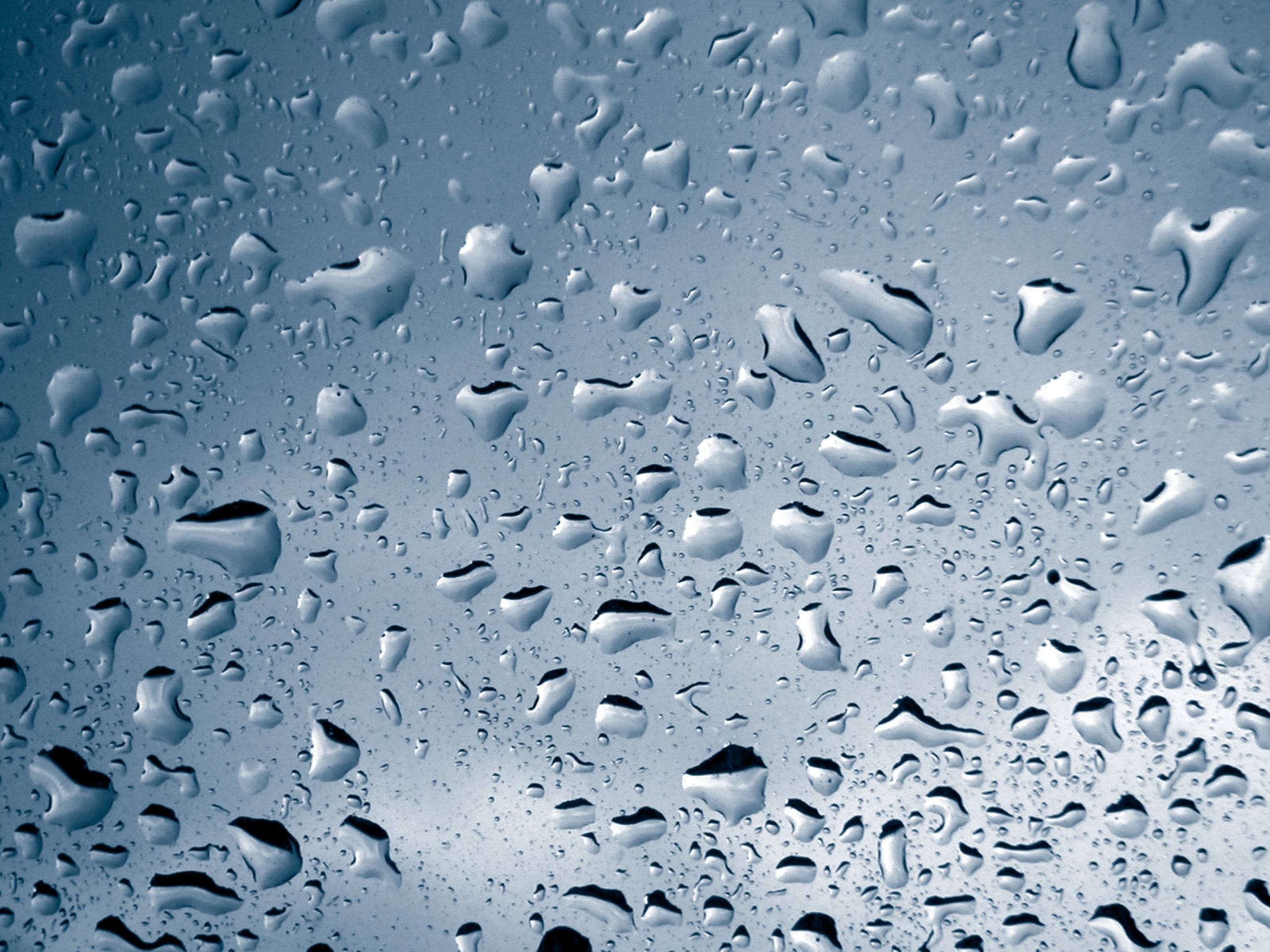 3 cool water drops hd wallpaper,water,drop,blue,drizzle,rain