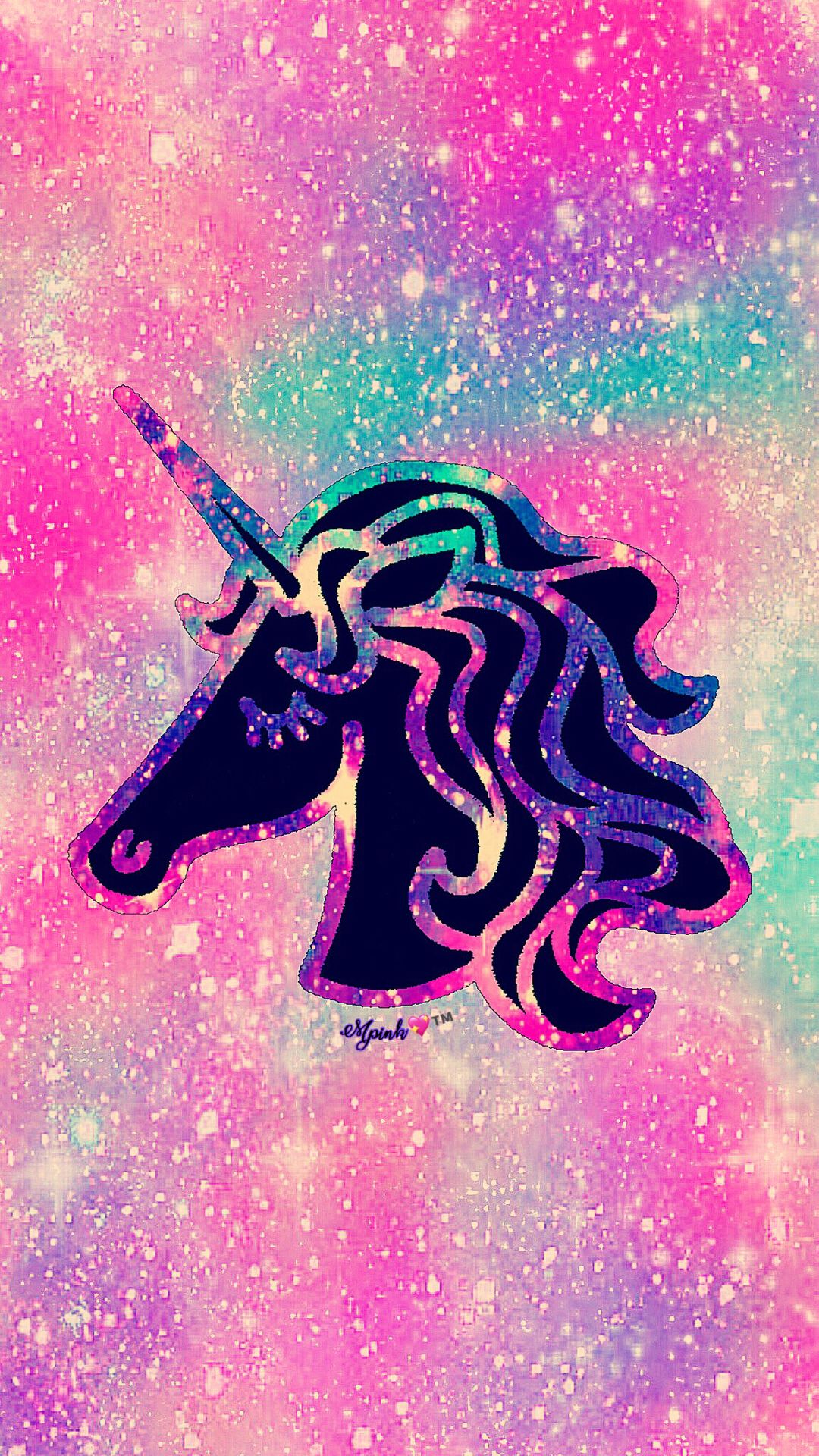 süße glitzertapeten,lila,erfundener charakter,illustration,grafikdesign,einhorn