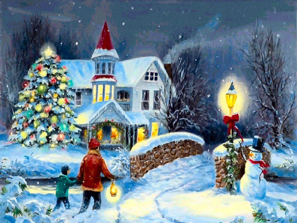 best christmas wallpaper,winter,christmas eve,christmas,snow,christmas tree