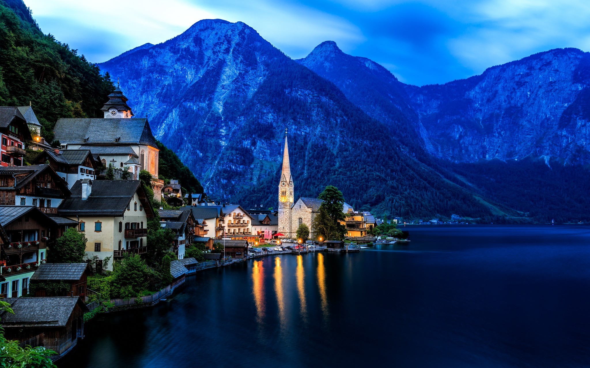 austria wallpaper,nature,natural landscape,sky,mountain,water