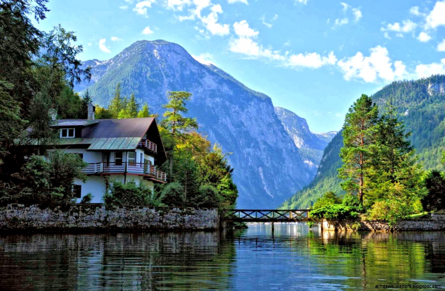 österreich tapete,natürliche landschaft,natur,berg,bergstation,wasser