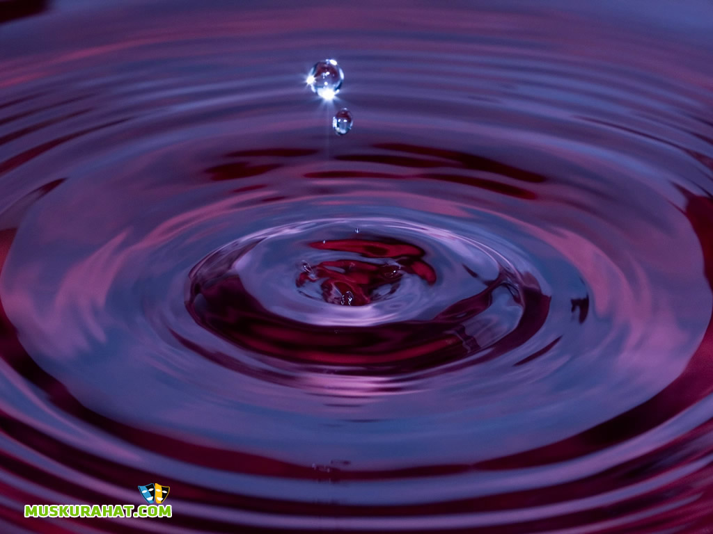 3d水滴壁紙,落とす,水,液体,水資源,紫の