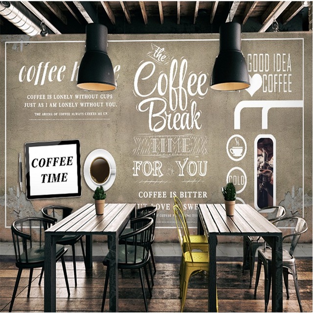 café papier peint,tableau noir,table,mur,police de caractère,chambre