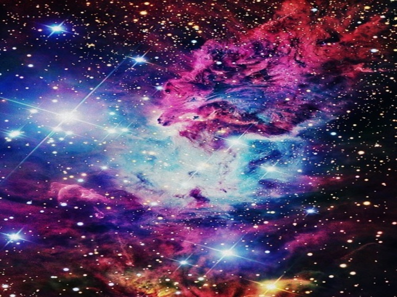hübsche galaxie wallpaper,himmel,nebel,astronomisches objekt,galaxis,lila