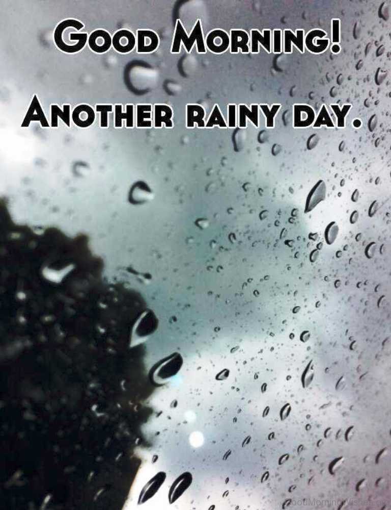 rainy good morning wallpapers,text,water,rain,font,sky