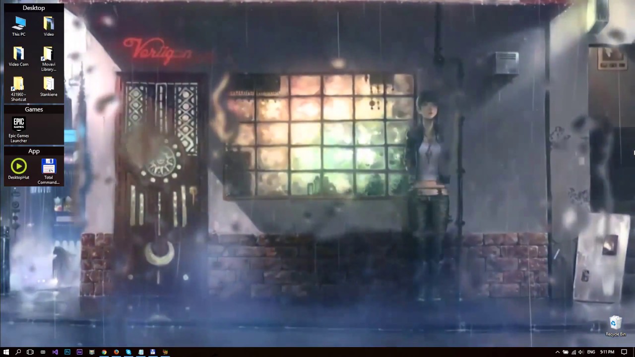 anime rain wallpaper,display window,glass,building,window,facade