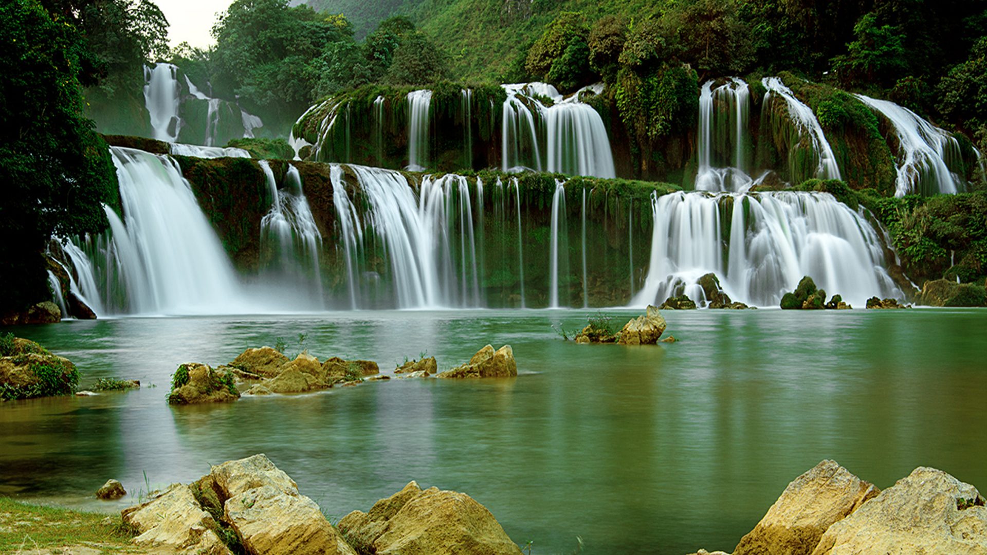 wallpaper computer full screen,waterfall,water resources,body of water,natural landscape,nature