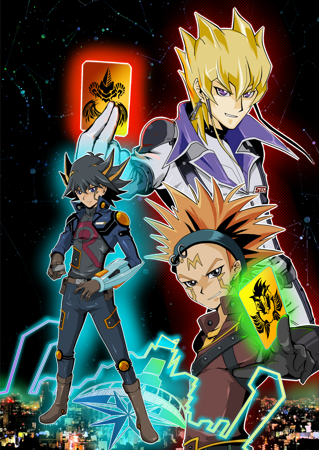 yugioh 5ds fondo de pantalla,anime,dibujos animados,personaje de ficción,animación,obra de arte