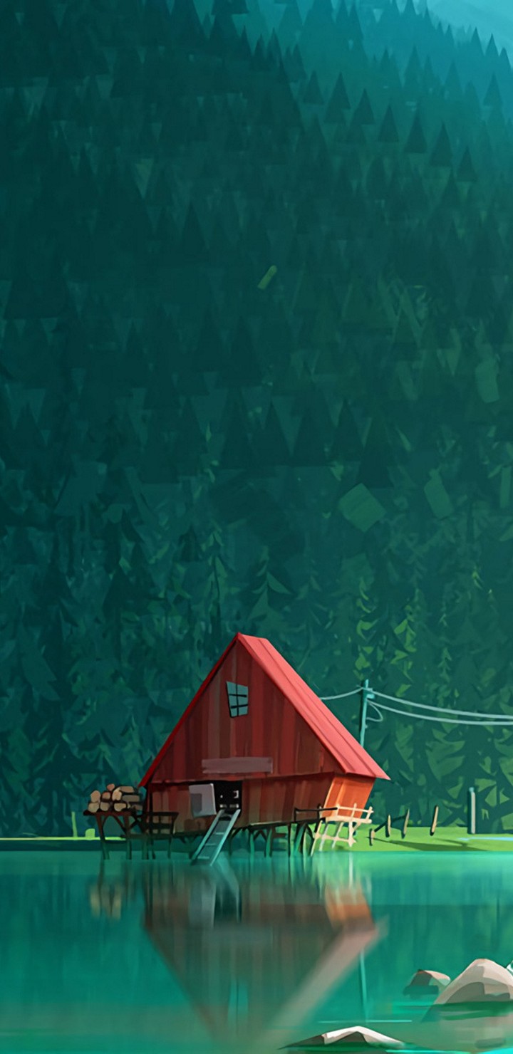 kk wallpaper,green,nature,barn,illustration,house