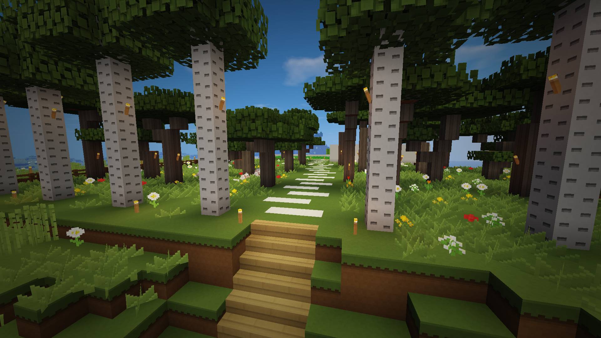 minecraft wallpaper 1920x1080,baum,gras,videospielsoftware,die architektur,pflanze