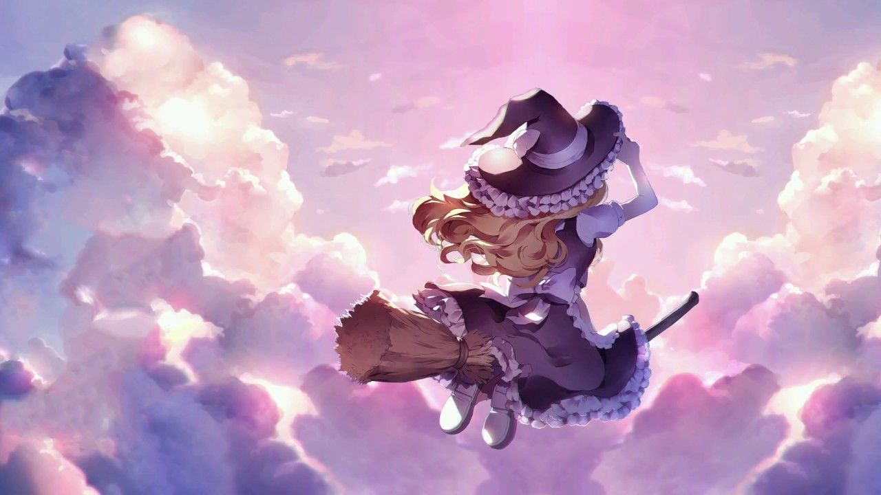 touhou fond d'écran en direct,ciel,oeuvre de cg,anime,jeu d'aventure d'action,illustration