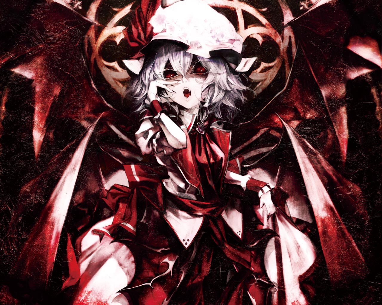 touhou fond d'écran en direct,personnage fictif,illustration,démon,oeuvre de cg,art