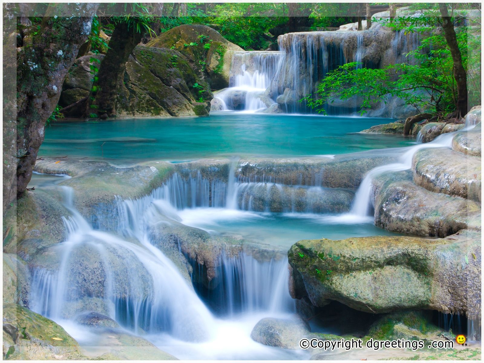3d waterfall wallpaper free download,waterfall,body of water,water resources,natural landscape,nature