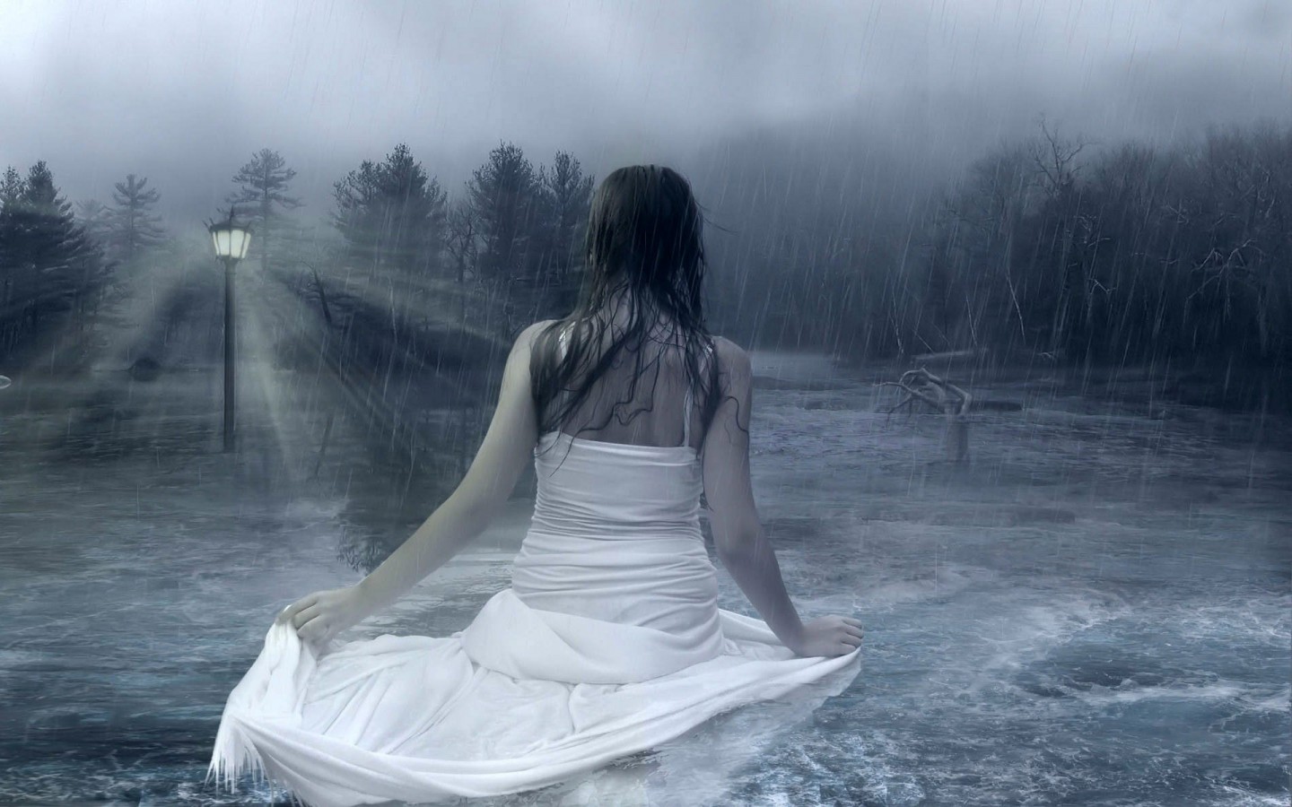 girl in rain wallpaper,atmospheric phenomenon,cg artwork,atmosphere,photography,mist