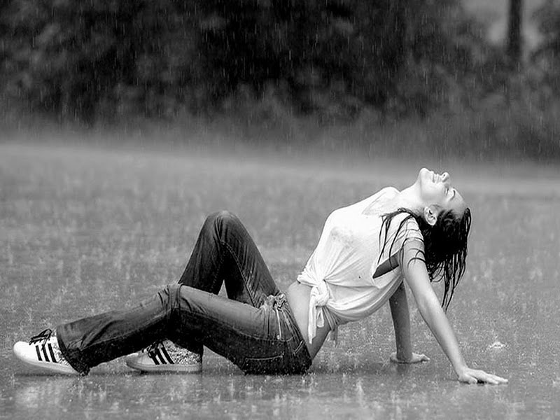 girl in rain wallpaper,white,photograph,black and white,beauty,photography