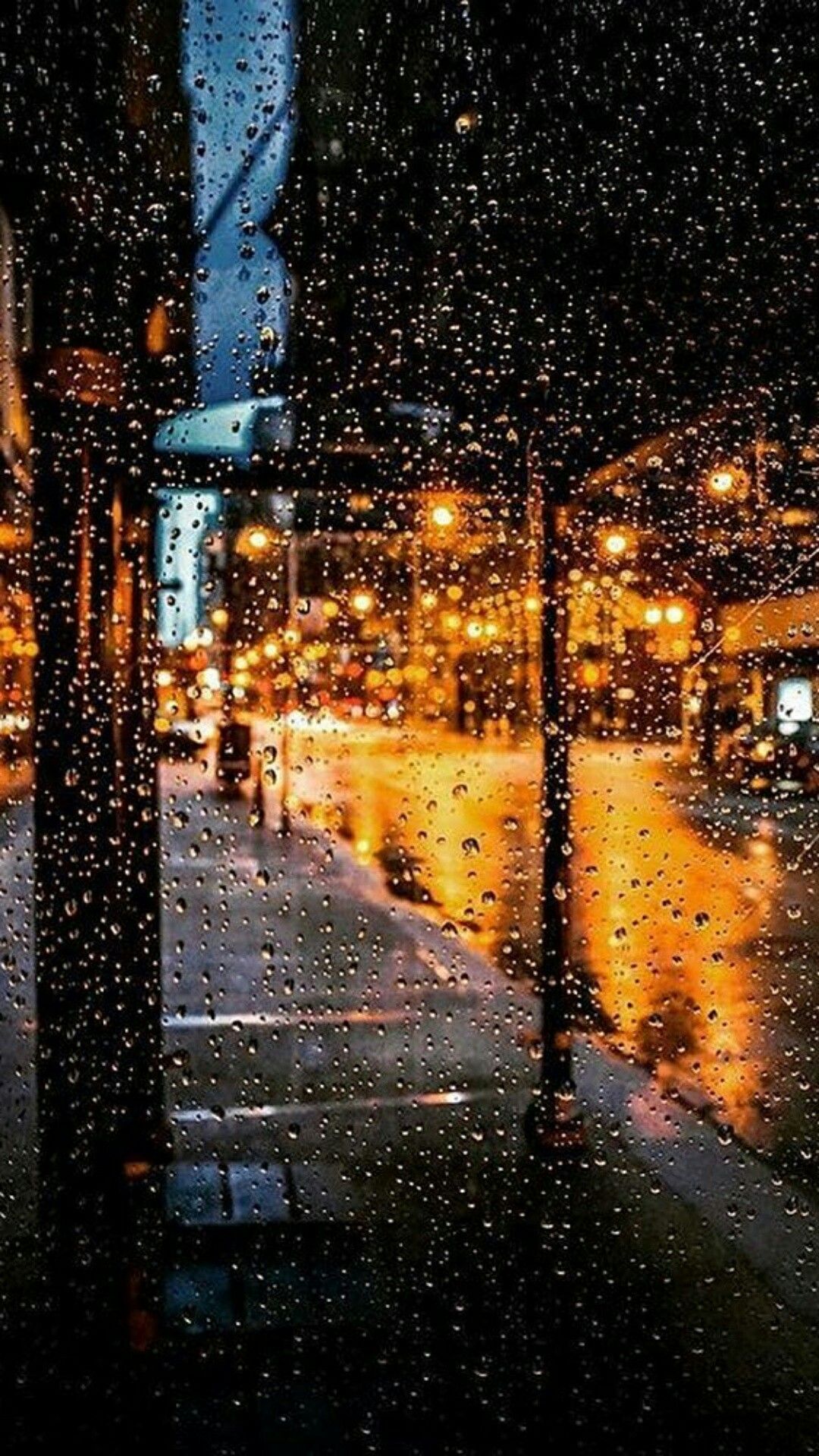 carta da parati notte piovosa,pioggia,lampione,notte,cielo,strada