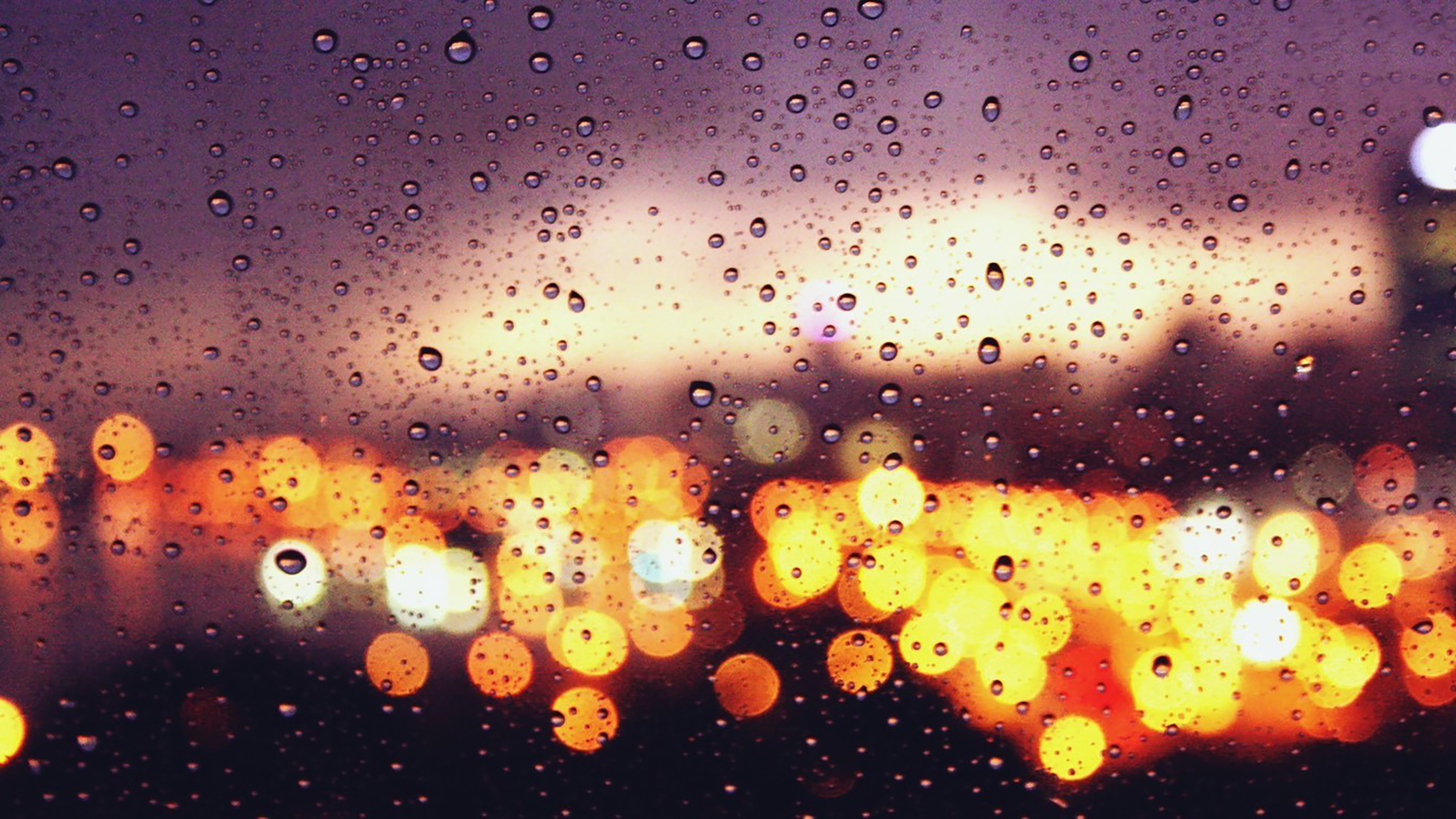 비오는 창 벽지,물,하락,비,하늘,주황색