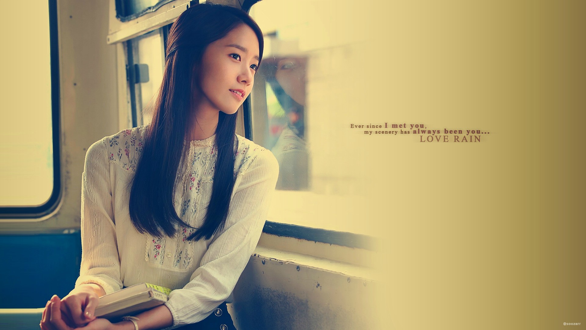 love rain wallpaper,hair,beauty,skin,yellow,hairstyle