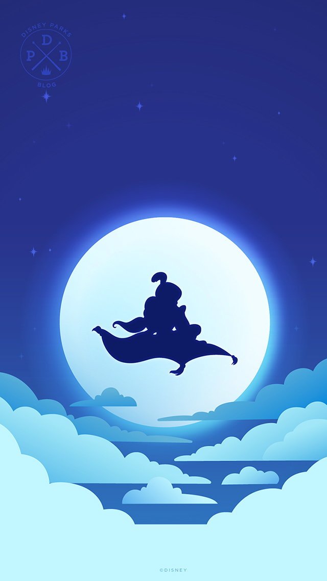 aladdin fondo de pantalla para iphone,azul,ilustración,cielo,dibujos animados,calma