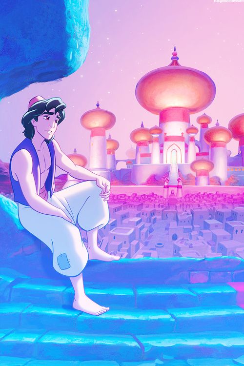 aladdin iphone wallpaper,cartoon,illustration,art,animation,animated cartoon