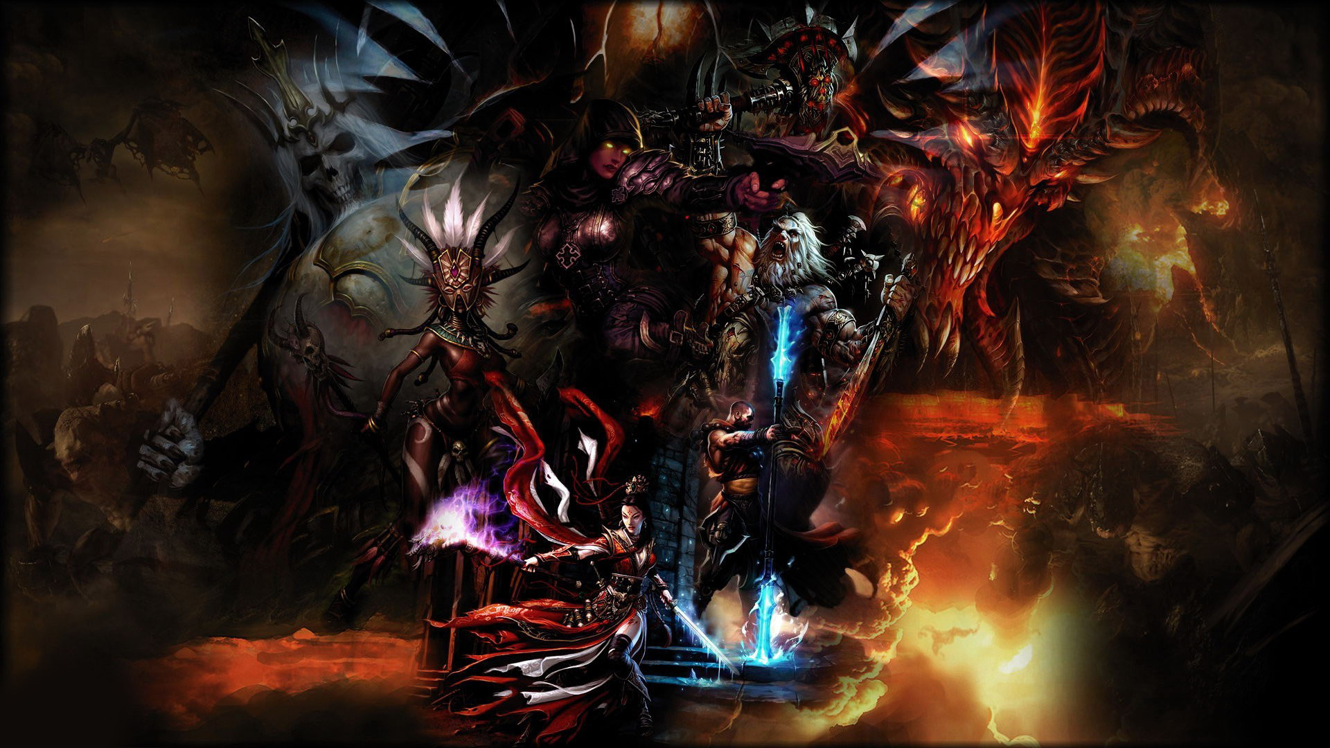 3hd wallpaper,action adventure game,pc game,cg artwork,darkness,demon
