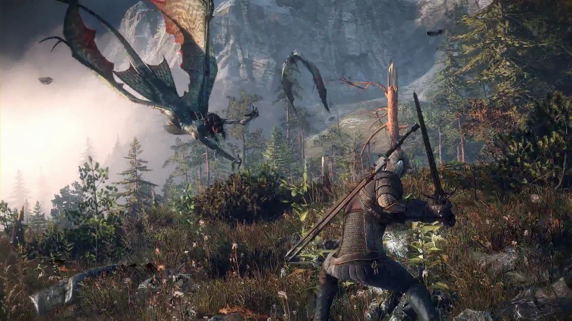 witcher 3 fondo de pantalla animado,cg artwork,mitología,juego de pc,captura de pantalla,personaje de ficción