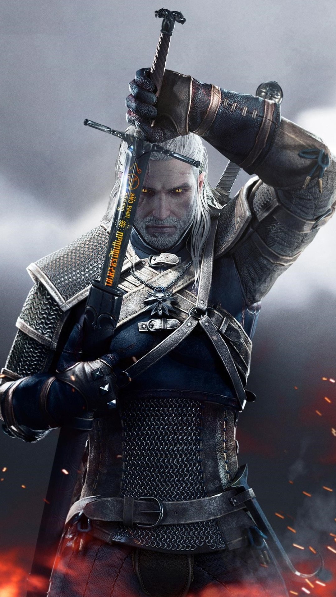 sfondo di iphone the witcher 3,film,armatura,giochi,cavaliere,gioco per pc