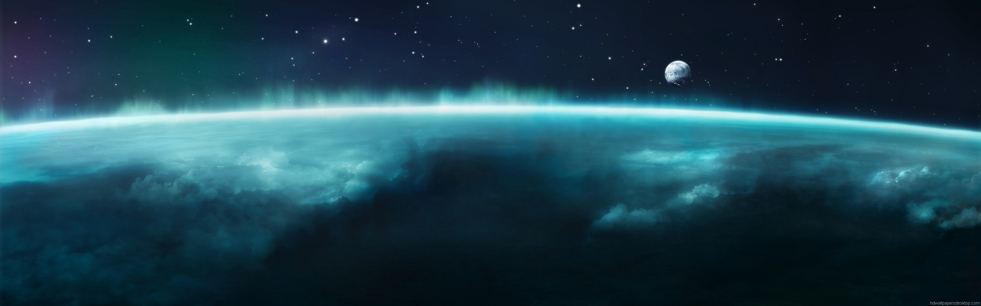 fondo de pantalla 3360x1050,atmósfera,espacio exterior,cielo,objeto astronómico,espacio