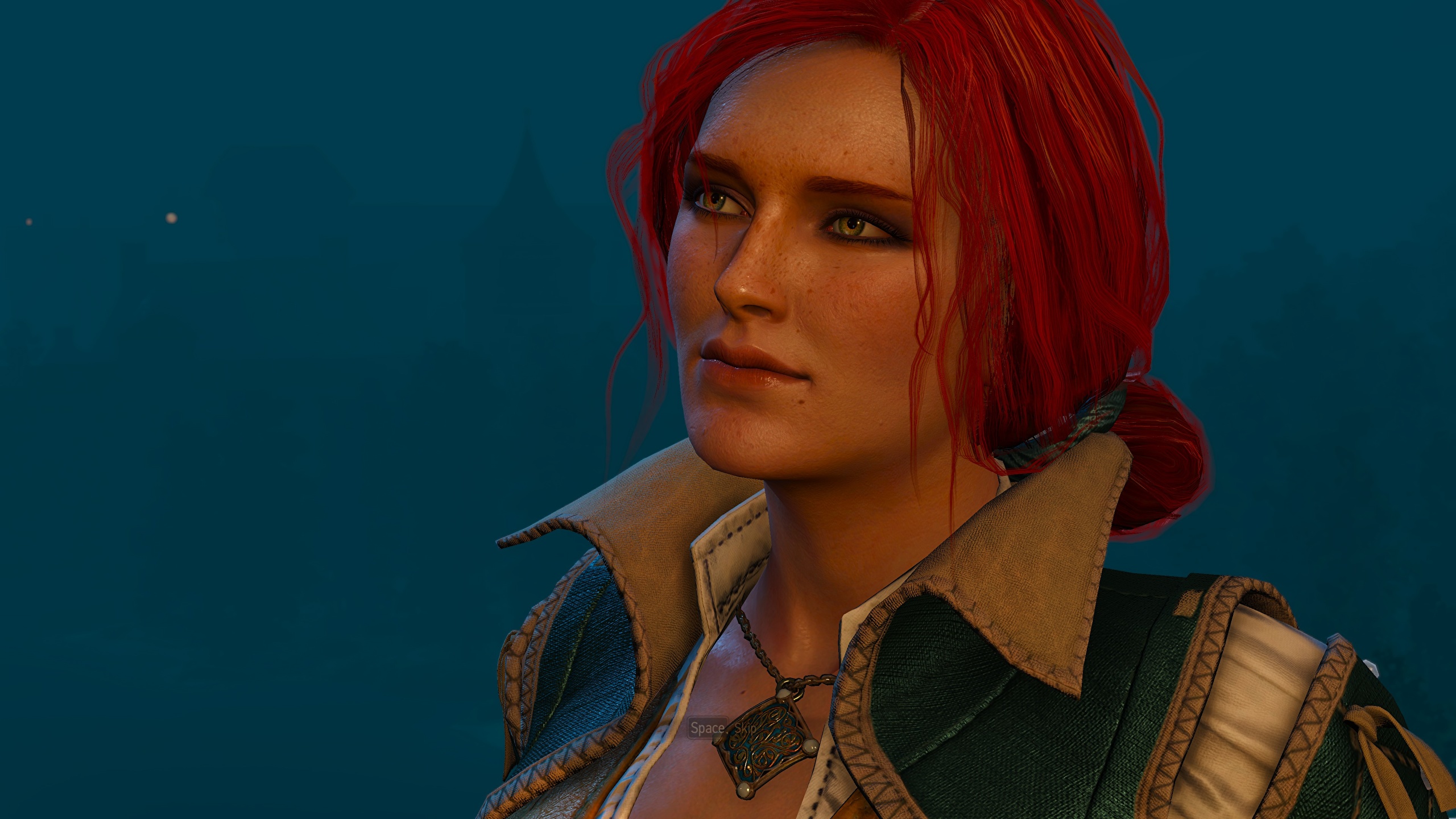 fond d'écran triss,visage,oeuvre de cg,capture d'écran,œil,humain