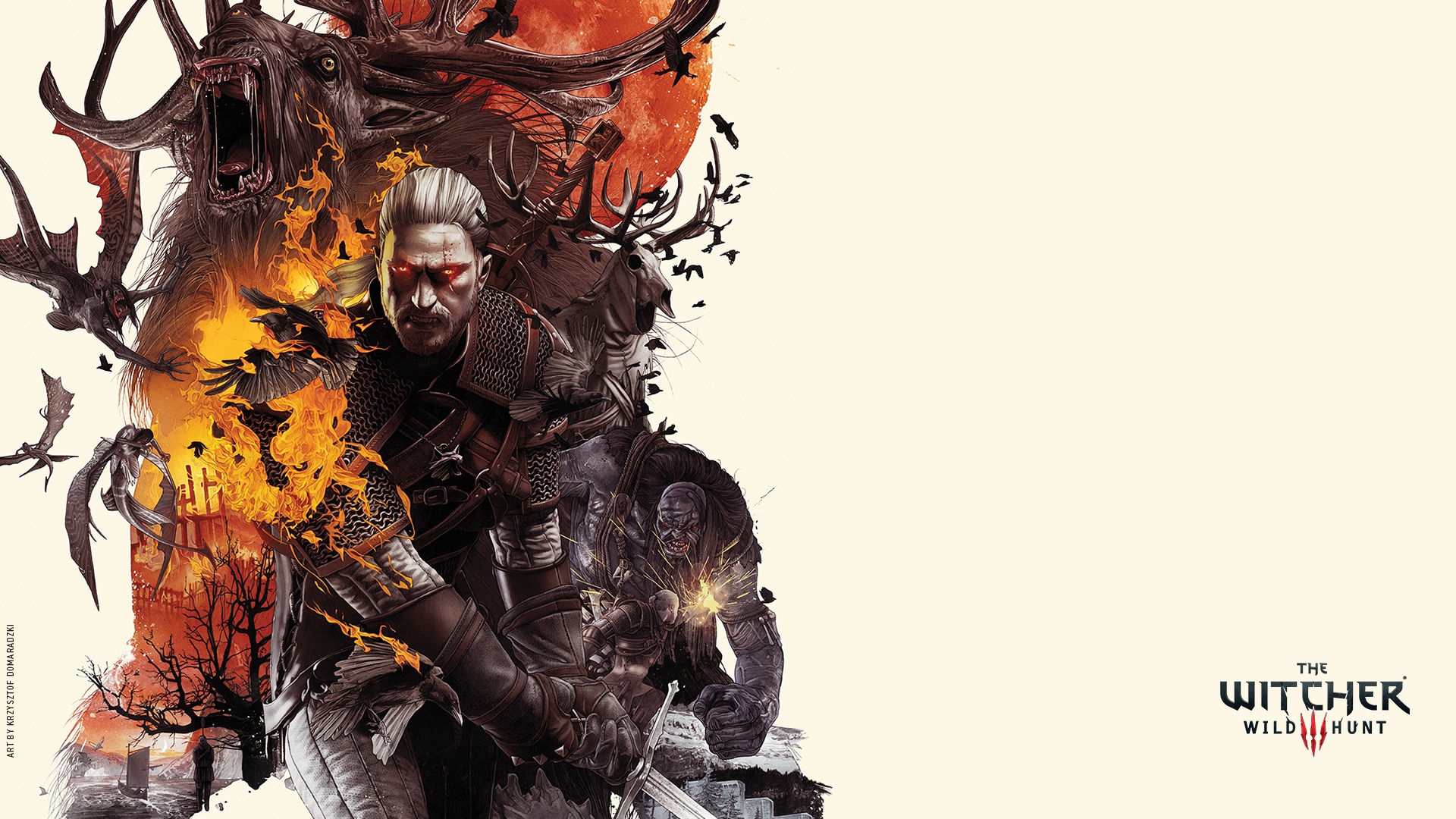 the witcher wallpaper 1920x1080,action adventure game,cg artwork,illustration,pc game,fictional character