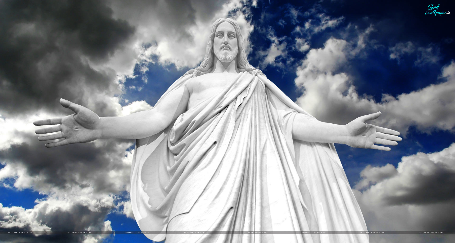 christ wallpapers,sky,cloud,statue,daytime,mythology