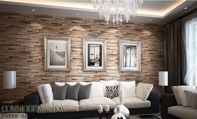 brick wallpaper room,living room,room,wall,interior design,furniture