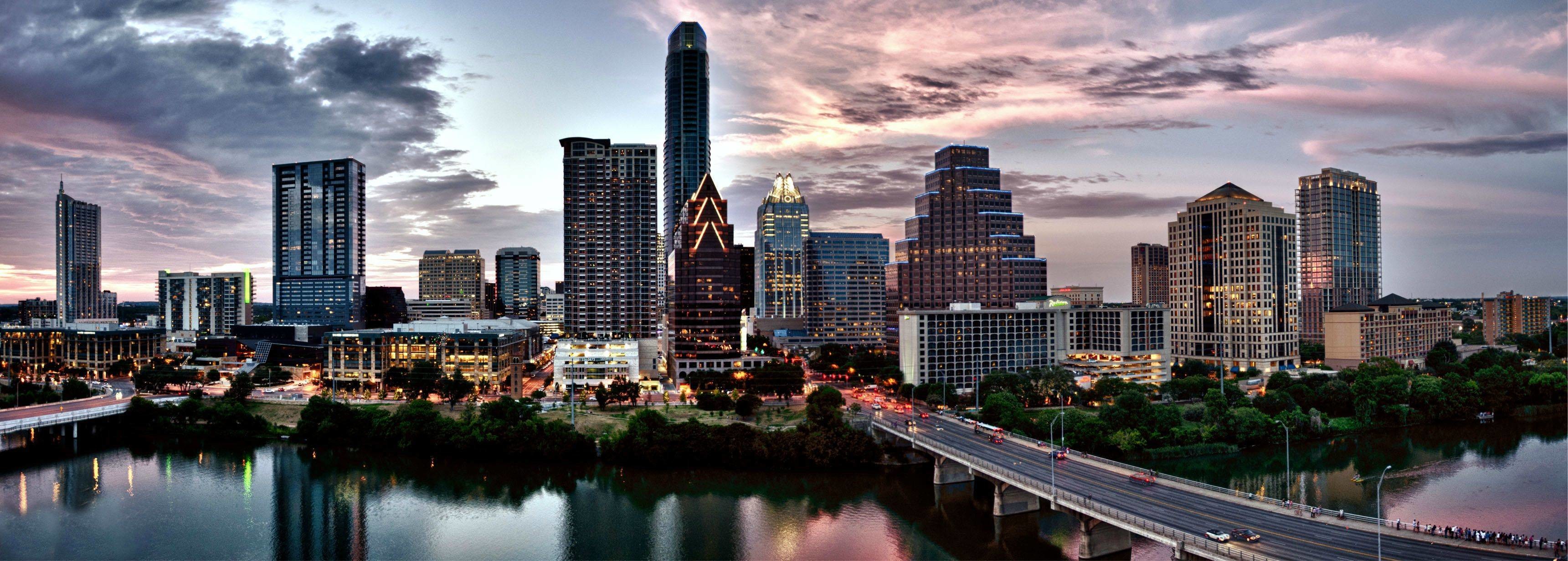 sfondo di austin in texas,città,paesaggio urbano,area metropolitana,orizzonte,grattacielo