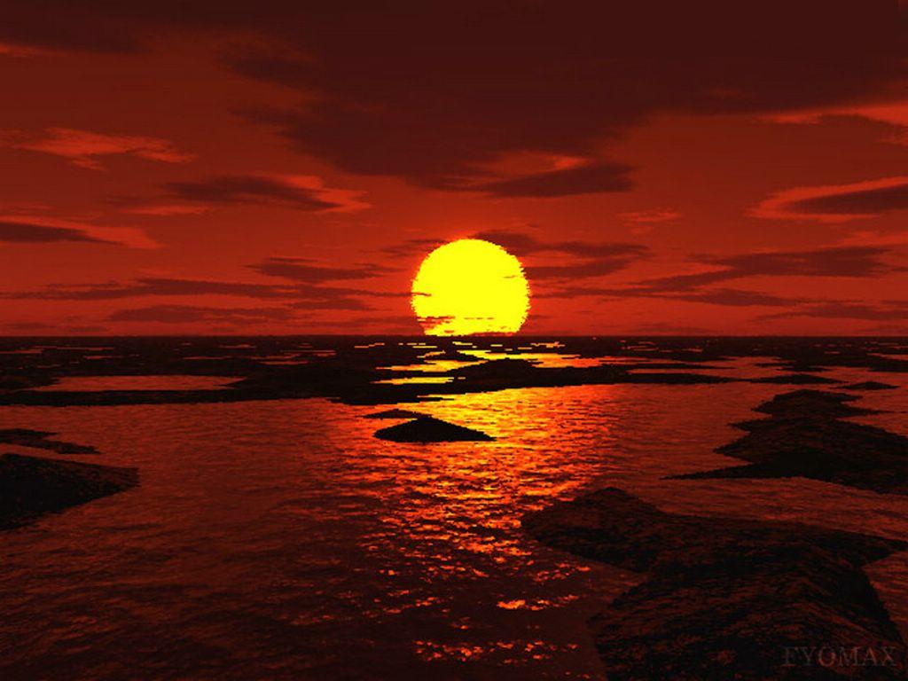 carta da parati cristiana 3d,cielo,ultimi bagliori,orizzonte,tramonto,cielo rosso al mattino