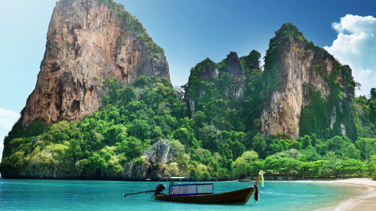 tailandia wallpaper,body of water,natural landscape,nature,coastal and oceanic landforms,nature reserve