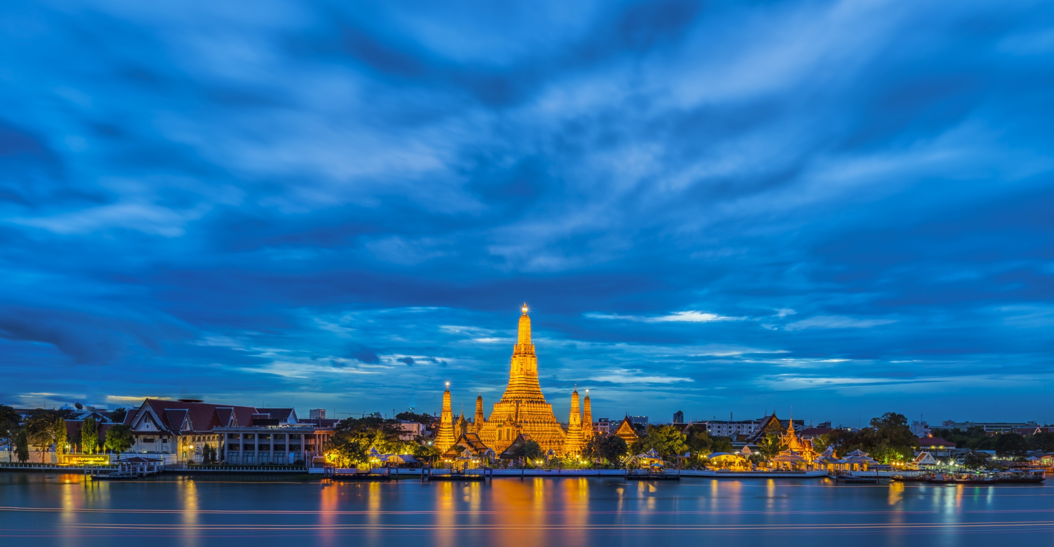 bangkok fond d'écran hd,ciel,bleu,la nature,réflexion,l'eau